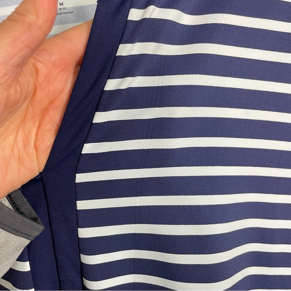 Lands' End Striped Swim Cover Up Dress Size M (10-12) - Picture 11 of 12